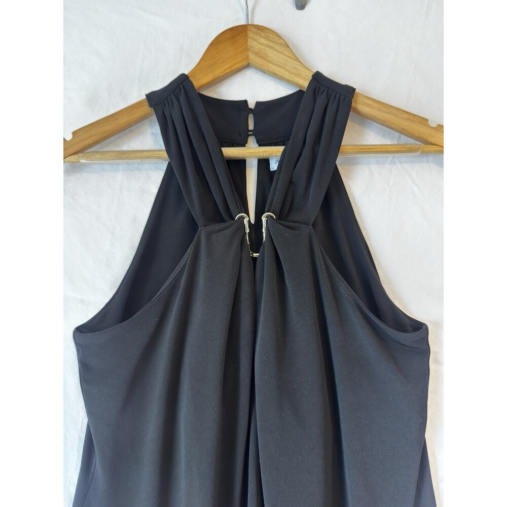 Tommy Bahama Women’s Carmela Halter Short Cocktail Dress Color Black Size Medium - Picture 3 of 11
